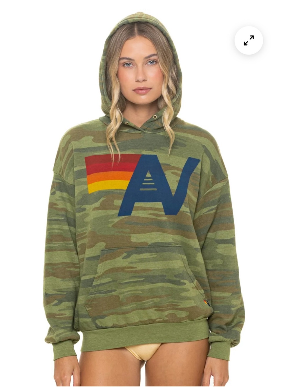 Aviator Nation Camo Hoodie Relaxed